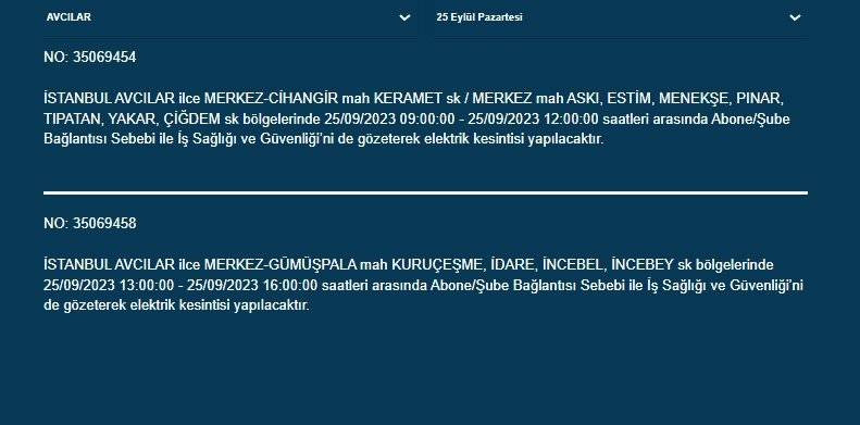 BEDAŞ İstanbul’un 22 ilçesinde elektriklerin kesileceğini duyurdu - Resim: 23